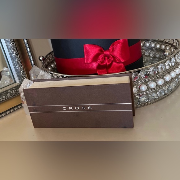 Cross Classic Black Barrel with Silver Stripes Pen and 0.7mm Pencil w/Box - Picture 3 of 8